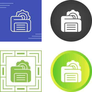 Folder Management Vector Icon