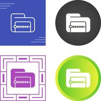 Zip File Vector Icon