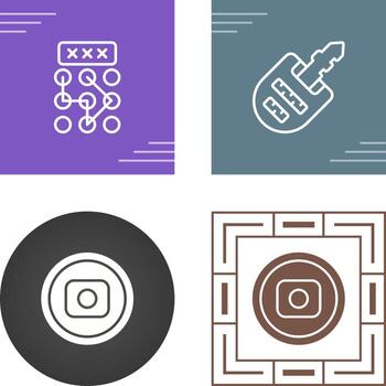 icono de vector de bloqueo de patrón