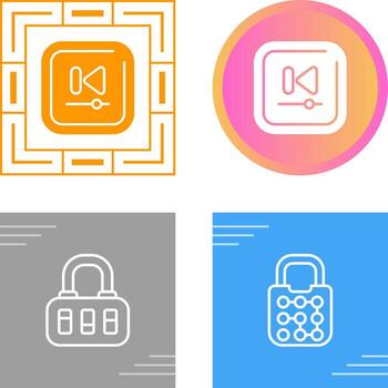 icono de vector de bloqueo de patrón