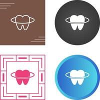 icono de vector de dientes