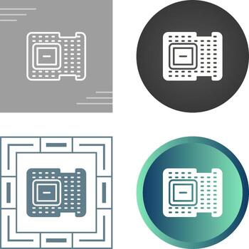 icono de vector de procesador