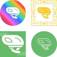 Smart Bike Helmet Vector Icon