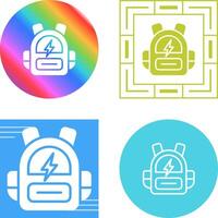 Smart Backpack Vector Icon