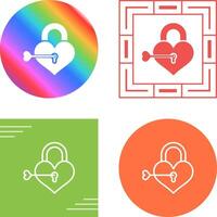 Love lock Vector Icon