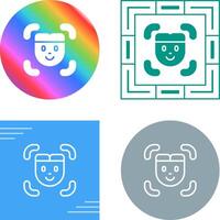 Facial Recognition Vector Icon