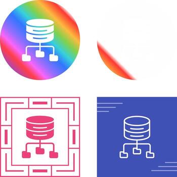 icono de vector de datos grandes