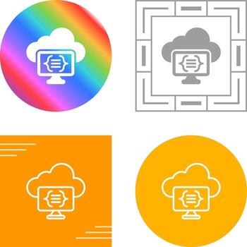 Serverless Computing Vector Icon