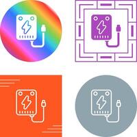 Portable charger Vector Icon