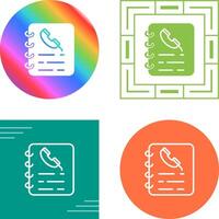 Phone Book Vector Icon