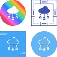 Cloud Collaboration Vector Icon