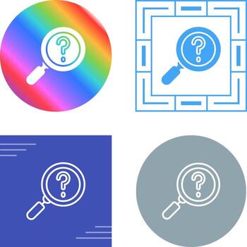 problema enmarcado vector icono