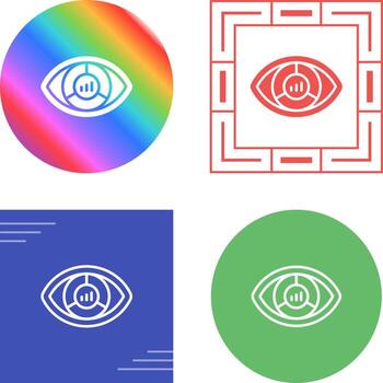 icono de vector de visualización de datos