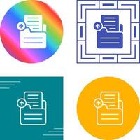 Document Upload Vector Icon