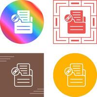 Document Link Vector Icon