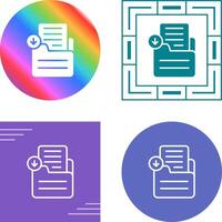 Document Download Vector Icon