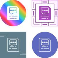 Document Insert Comment Vector Icon