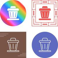 Trash bin Vector Icon