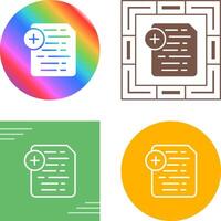Document Insert Icon Vector Icon