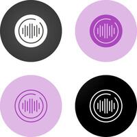 Audio Spectrum Circle Vector Icon