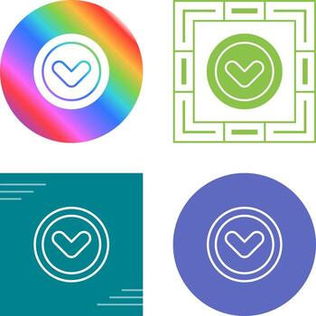 Angle Down Vector Icon
