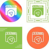 Website Navigation Vector Icon