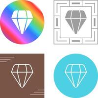 icono de vector de diamante