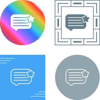 Feedback Vector Icon