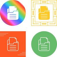 Folder with documents Vector Icon