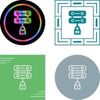 Server Security Vector Icon