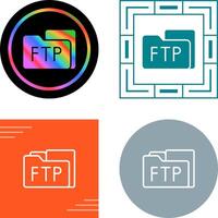 ftp acceso vector icono