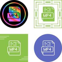 icono de vector de mp4