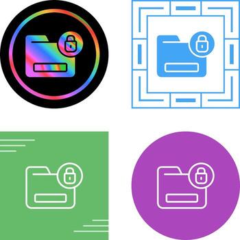 documento cifrado vector icono