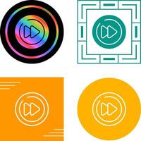 Video Next Track Circle Vector Icon