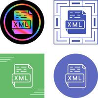 icono de vector xml