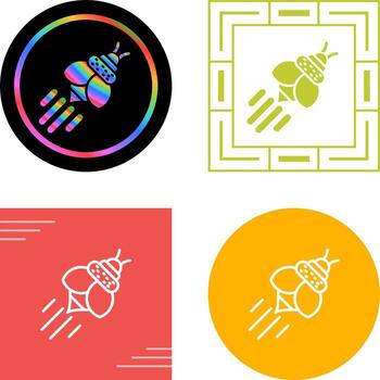 icono de vector de abeja