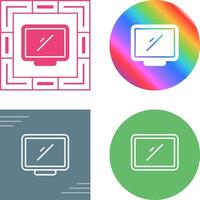 Desktop Computer Vector Icon