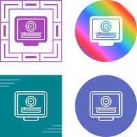 Desktop Computer Vector Icon