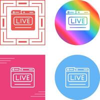 Live Stream Vector Icon