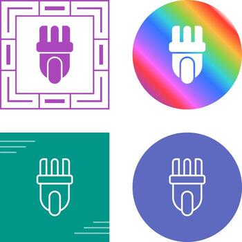 icono de vector de enchufe