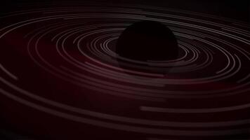 Space 3D Motion Graphics Animation. The red planet is losing color. Background video