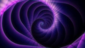 Looping Background. Purple glowing abstract futuristic endless corridor. video