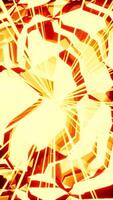 A close up of a yellow and red abstract background video