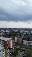 High Angle Vertical and Portrait Style Footage of Central Hatfield City of Hertfordshire England, United Kingdom, March 9th, 2024 video