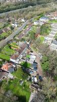 High Angle Footage of Central Hatfield City of Hertfordshire England, United Kingdom, March 9th, 2024 video