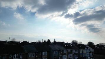alto angolo Visualizza di Residenziale le case a luton città di Inghilterra UK. marzo 8, 2024 video
