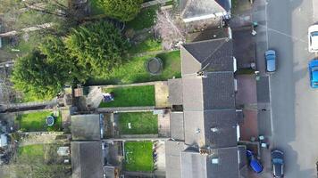 High Angle View of Residential Homes at Luton City of England UK. March 8th, 2024 video