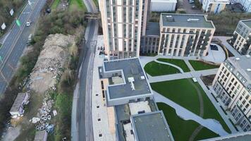 haute angle vue de central Watford ville de Angleterre génial grande-bretagne. Mars 3ème, 2024 video