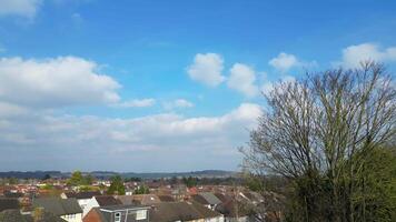 High Angle View of Residential Homes at Luton City of England UK. March 8th, 2024 video