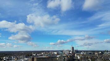 alto angolo Visualizza di centrale watford città di Inghilterra grande Gran Bretagna. marzo 3°, 2024 video